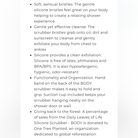 DAILY
CONCEPTS
DAILY
LEAVES OF LIFE
SILICONE SCRUBBER, NEW! - Picture 11 of 16